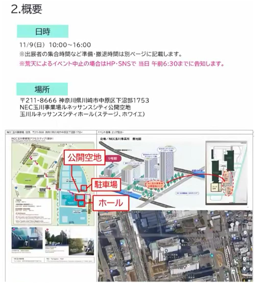 事前説明会を開催　NECと連携